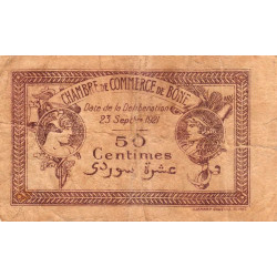 Algérie - Bône 138-18 - 50 centimes - Série M - 23/09/1921 - Etat : TB-