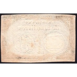 Assignat 46a - 5 livres - 10 brumaire an 2 - Signature 12 - Etat : TTB+