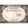 Assignat 46a - 5 livres - 10 brumaire an 2 - Signature 12 - Etat : TB