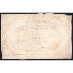 Assignat 46a - 5 livres - 10 brumaire an 2 - Signature 12 - Etat : TB