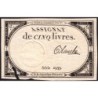 Assignat 46a - 5 livres - 10 brumaire an 2 - Signature 17 - Etat : B