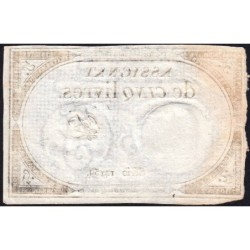 Assignat 46a - 5 livres - 10 brumaire an 2 - Signature 18 - Etat : TB