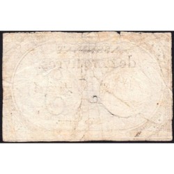 Assignat 46a - 5 livres - 10 brumaire an 2 - Signature 27 - Etat : TB-