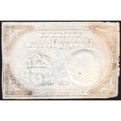 Assignat 46a - 5 livres - 10 brumaire an 2 - Signature 28 - Etat : TTB-