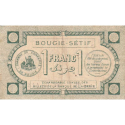 Algérie - Bougie-Sétif 139-2 - 1 franc - Série 25 - 17/04/1915 - Etat : TTB