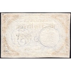 Assignat 46a - 5 livres - 10 brumaire an 2 - Signature 29 - Etat : SUP+