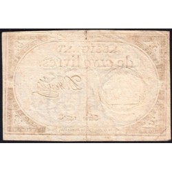 Assignat 46a - 5 livres - 10 brumaire an 2 - Signature 31 - Etat : TTB+