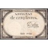 Assignat 46a - 5 livres - 10 brumaire an 2 - Signature 33 - Etat : TTB-