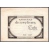Assignat 46a - 5 livres - 10 brumaire an 2 - Signature 33 - Etat : TTB