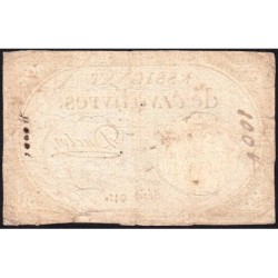 Assignat 46a - 5 livres - 10 brumaire an 2 - Signature 35 - Etat : TB