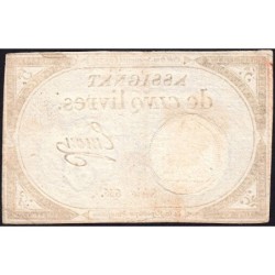 Assignat 46a - 5 livres - 10 brumaire an 2 - Signature 42 - Etat : TTB