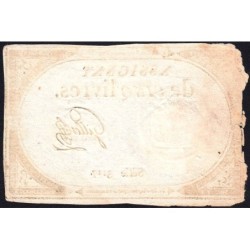 Assignat 46a - 5 livres - 10 brumaire an 2 - Signature 51 - Etat : TB