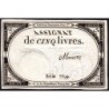 Assignat 46a - 5 livres - 10 brumaire an 2 - Signature 80 - Etat : SPL