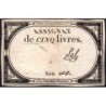 Assignat 46a - 5 livres - 10 brumaire an 2 - Signature 93 - Etat : TTB