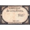Assignat 46a - 5 livres - 10 brumaire an 2 - Signature 99 - Etat : TB