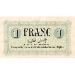 Algérie - Constantine 140-2b - 1 franc - Série A - 01/05/1915 - Etat : SUP