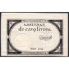 Assignat 46a - 5 livres - 10 brumaire an 2 - Signature 27 - Etat : SUP