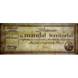 Promesse de mandat 59a - 25 francs - 28 ventôse an 4 - Sans série - Etat : SUP+