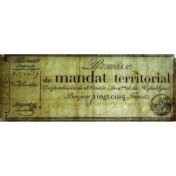 Promesse de mandat 59a - 25 francs - 28 ventôse an 4 - Sans série - Etat : TTB-