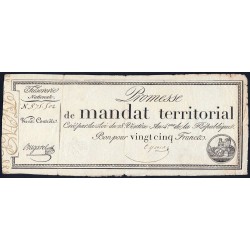 Promesse de mandat 59a - 25 francs - 28 ventôse an 4 - Sans série - Etat : TTB