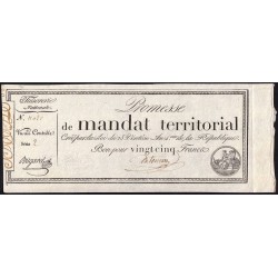 Promesse de mandat 59b - 25 francs - 28 ventôse an 4 - Série 2 - Etat : SUP+