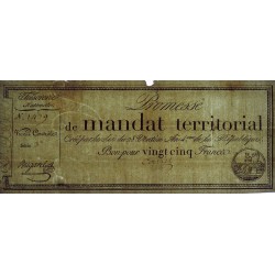 Promesse de mandat 59b - 25 francs - 28 ventôse an 4 - Série 3 - Etat : TB