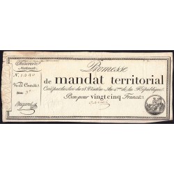 Promesse de mandat 59b - 25 francs - 28 ventôse an 4 - Série 3 - Etat : TB+
