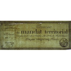 Promesse de mandat 59b - 25 francs - 28 ventôse an 4 - Série 3 - Etat : TB+