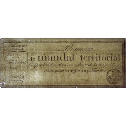 Promesse de mandat 59b - 25 francs - 28 ventôse an 4 - Série 11 - Etat : TTB-