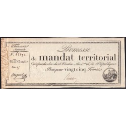 Promesse de mandat 59b - 25 francs - 28 ventôse an 4 - Série 15 - Etat : SUP+