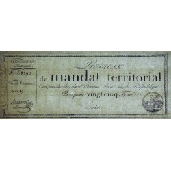 Promesse de mandat 59b - 25 francs - 28 ventôse an 4 - Série 15 - Etat : SUP+