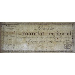 Promesse de mandat 59b - 25 francs - 28 ventôse an 4 - Série 18 - Etat : SUP+