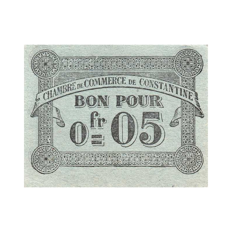 Algérie - Constantine 140-46 - 0,05 franc - 12/10/1915 - Etat : TTB-