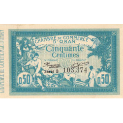 Algérie - Oran 141-1 - 50 centimes - Série B - 12/05/1915 - Etat : SUP+