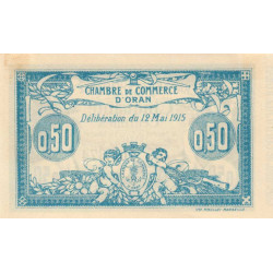 Algérie - Oran 141-1 - 50 centimes - Série B - 12/05/1915 - Etat : SUP+
