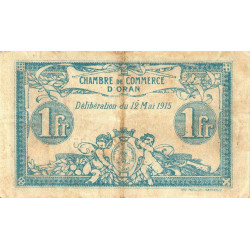 Algérie - Oran 141-2 - 1 franc - Série A - 12/05/1915 - Etat : TTB-
