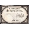 Assignat 46a - 5 livres - 10 brumaire an 2 - Signature 52 - Etat : TTB-