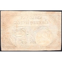 Assignat 46a - 5 livres - 10 brumaire an 2 - Signature 52 - Etat : TTB-