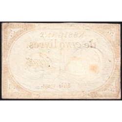 Assignat 46a - 5 livres - 10 brumaire an 2 - Signature 53 - Etat : TTB-