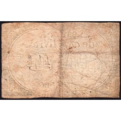 Assignat 46a - 5 livres - 10 brumaire an 2 - Signature 60 - Etat : B