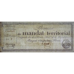 Promesse de mandat 59b - 25 francs - 28 ventôse an 4 - Série 21 - Etat : SUP