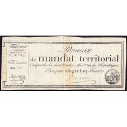 Promesse de mandat 59b - 25 francs - 28 ventôse an 4 - Série 30 - Etat : TTB-