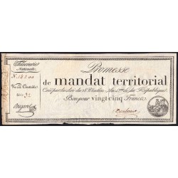 Promesse de mandat 59a - 25 francs - 28 ventôse an 4 - Série 32 - Etat : TB+
