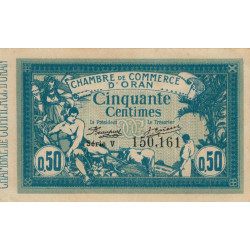 Algérie - Oran 141-4 - 50 centimes - Série V - 10/11/1915 - Etat : SUP+