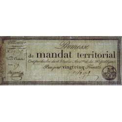 Promesse de mandat 59a - 25 francs - 28 ventôse an 4 - Série 39 - Etat : TB