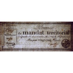 Promesse de mandat 59a - 25 francs - 28 ventôse an 4 - Série 50 - Etat : TTB