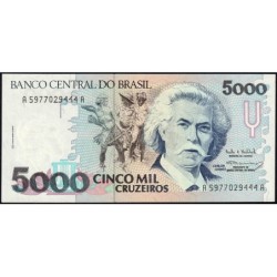 Brésil - Pick 232c - 5'000 cruzeiros - Série AA 5977 - 1993 - Etat : NEUF