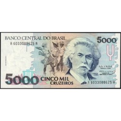 Brésil - Pick 232c - 5'000 cruzeiros - Série AA 6033 - 1993 - Etat : SPL+