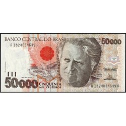 Brésil - Pick 234 - 50'000 cruzeiros - Série AA 1824 - 1992 - Etat : SPL