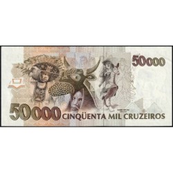Brésil - Pick 234 - 50'000 cruzeiros - Série AA 1824 - 1992 - Etat : SPL